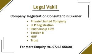 Company Registration Consultant in Bikaner