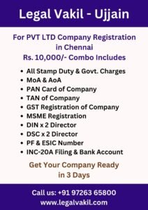 Company Registration Charges in Ujjain