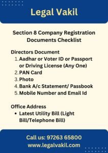Section 8 Company Document Requirement
